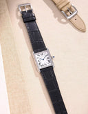 Black Embossed Alligator Leather Strap 18mm-21mm