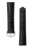 39MM Black Alligator Leather Strap