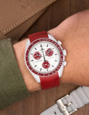 Curved Rubber Strap - Burgundy