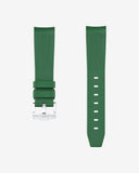 Curved Rubber Strap - Green