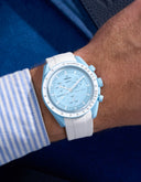 Curved Rubber Strap - White
