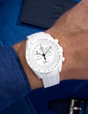 Curved Vertech Rubber Strap - White